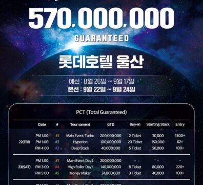 PCT 경쟁일정 9/22~9/24