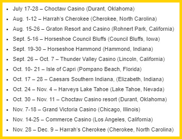 2024 WSOP 서킷 일정 발표