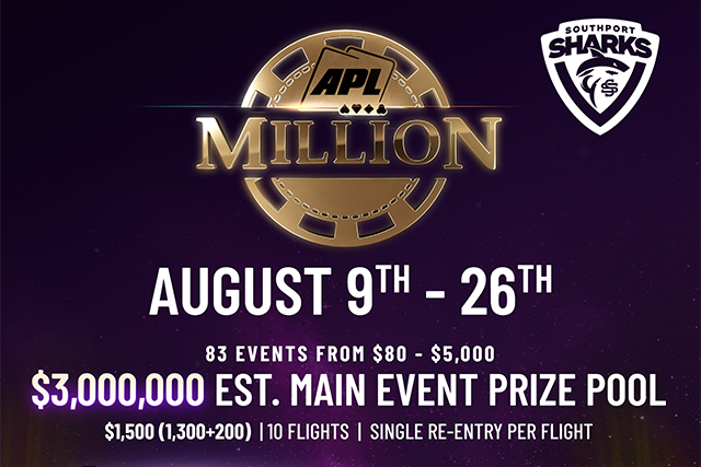 호주에서 열린 역대 최대 규모의 포커 대회 APL 밀리언 8/9~8/26 2024