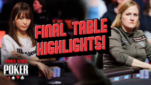 WSOP 2024 | 제이미 케르스테터, 오카모토 시이나와 함께하는 레이디스 챔피언십 최종 테이블.