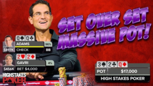 이것이 폭발합니다! 하이 스테이크 포커 세트에서 세트 오버