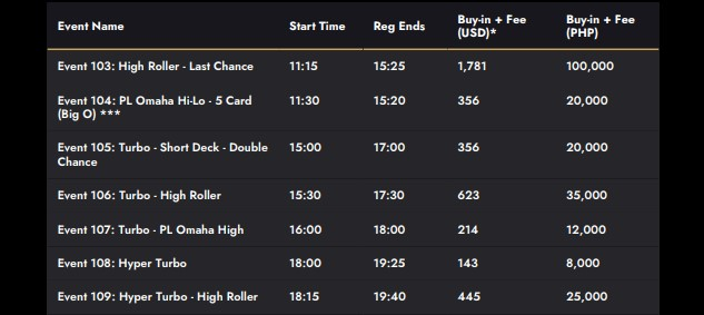 10/28~11/7 APT 마닐라 2024 이벤트