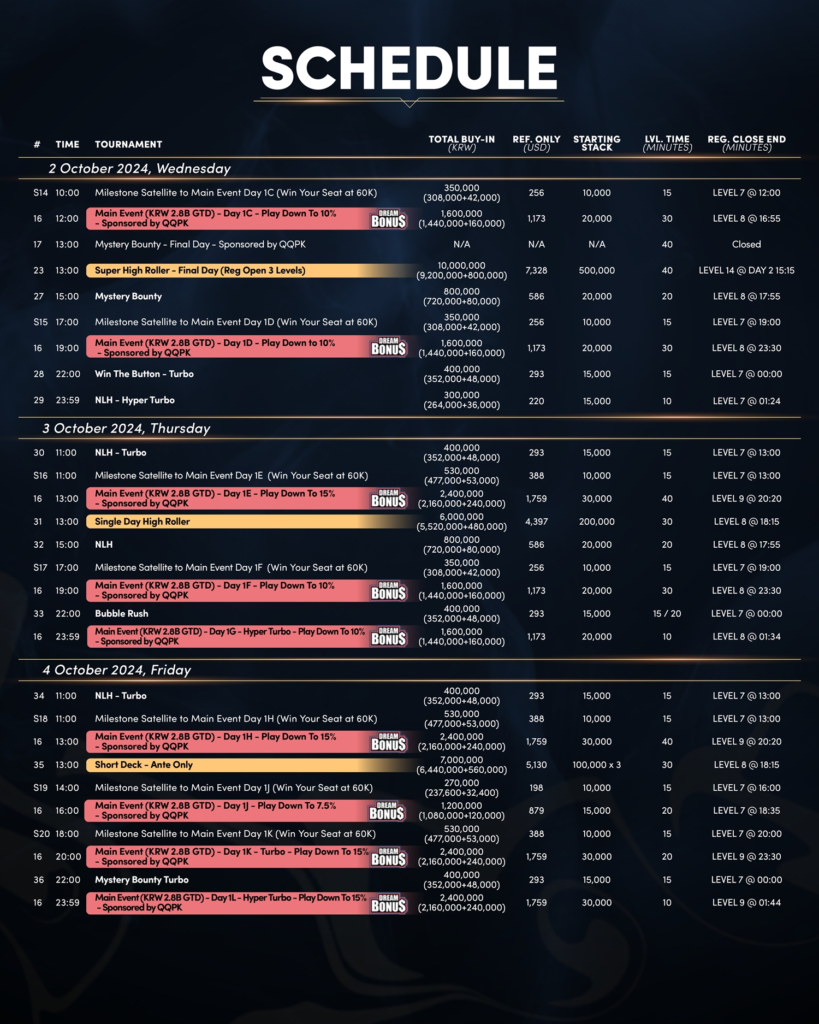 9월 포커 드림 앳 제주 12