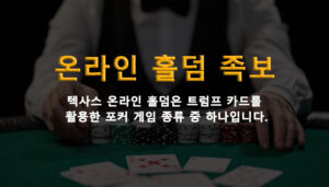 온라인 홀덤 족보