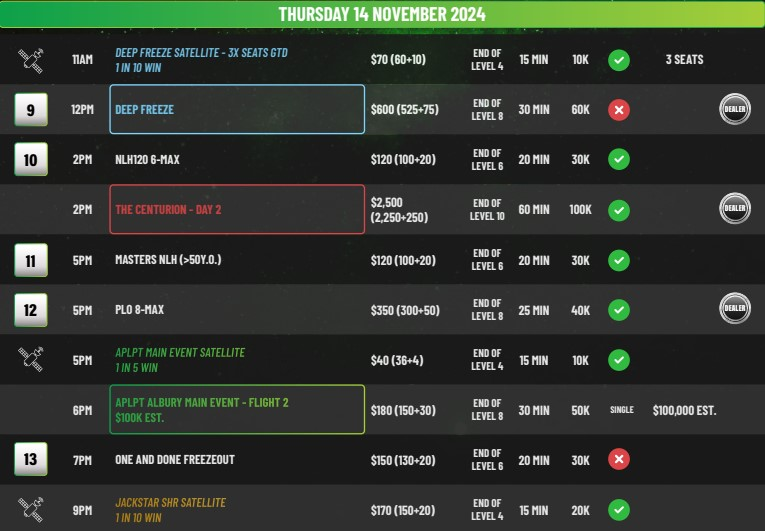 11/12~11/17 APLPT 앨버리 2024 일정
