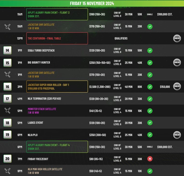 11/12~11/17 APLPT 앨버리 2024 일정