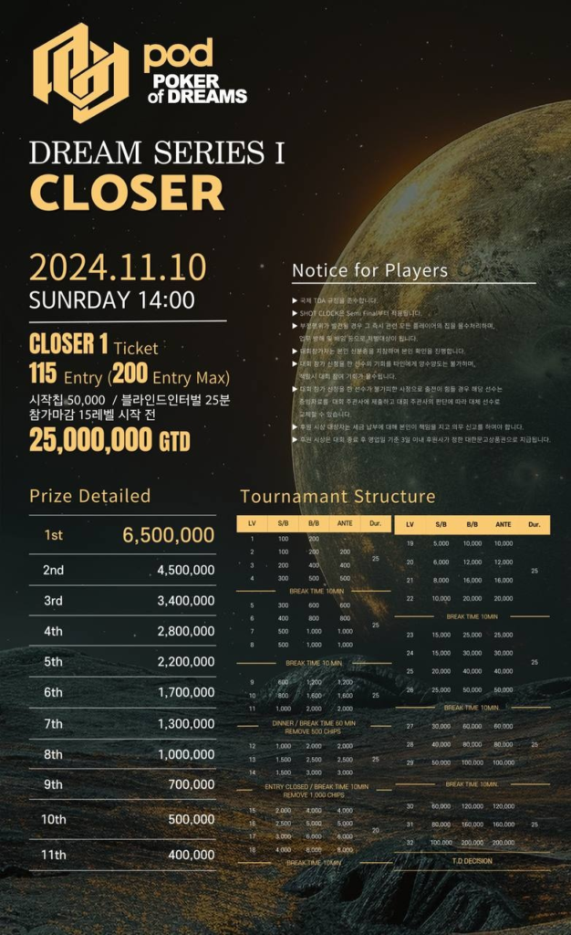 11/7~11/10 포드 드림 시리즈 1
