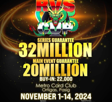 11/1~11/14 마닐라 메트로카드 클럽에서 열리는 RVS 컵 토너먼트 일정