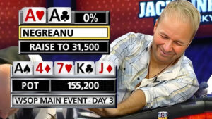 포켓 에이스가 난파당했습니다! 월드 시리즈 포커에서 슬로우 플레이 백파이어!