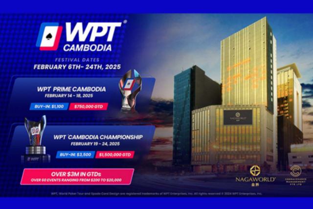 2월 6일~2월 24일 WPT 챔피언십 캄보디아 페스티벌 2025(캄보디아, 나가월드)