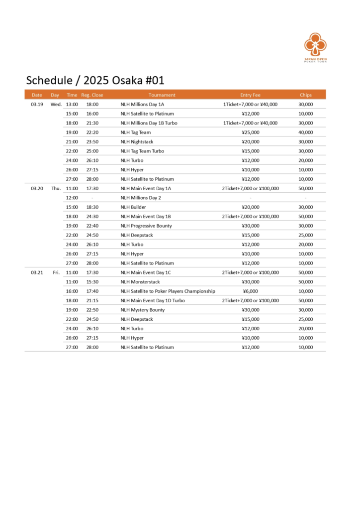 3/19~3/23 JOPT 오사카 2025 #01