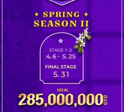 4월 6일부터 5월 31일까지 TJPK 봄 시즌 2 토너먼트 일정