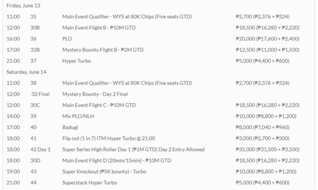 오카다 마닐라에서 열리는 마닐라 슈퍼 시리즈 23