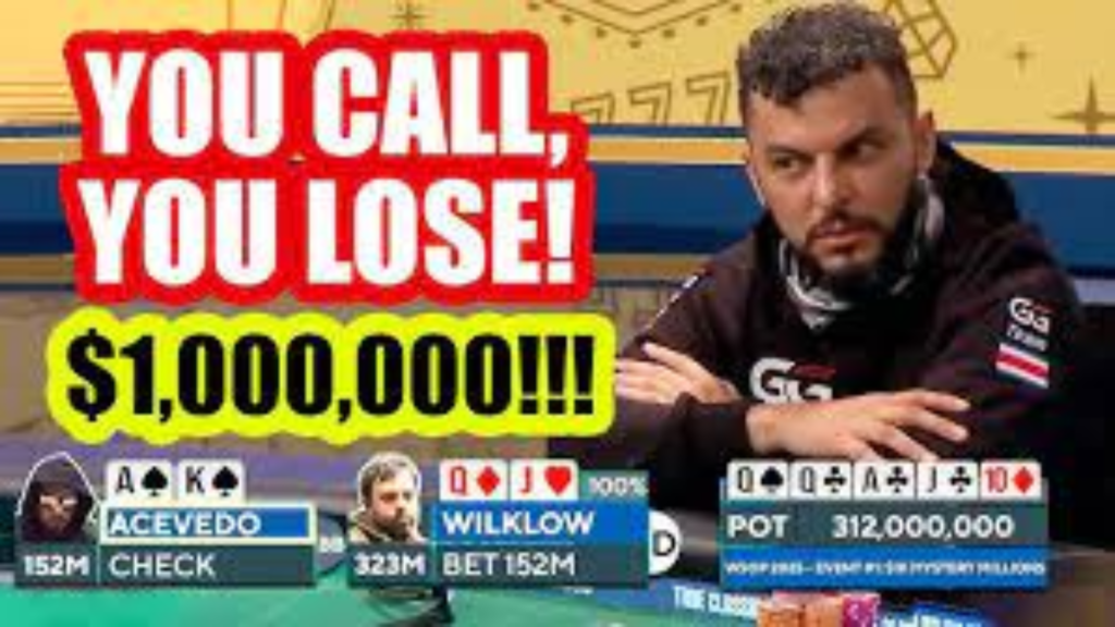 백만 달러가 걸려 있다면, 이 폴드를 할 수 있겠습니까?!