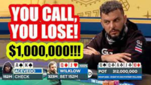 백만 달러가 걸려 있다면, 이 폴드를 할 수 있겠습니까?!