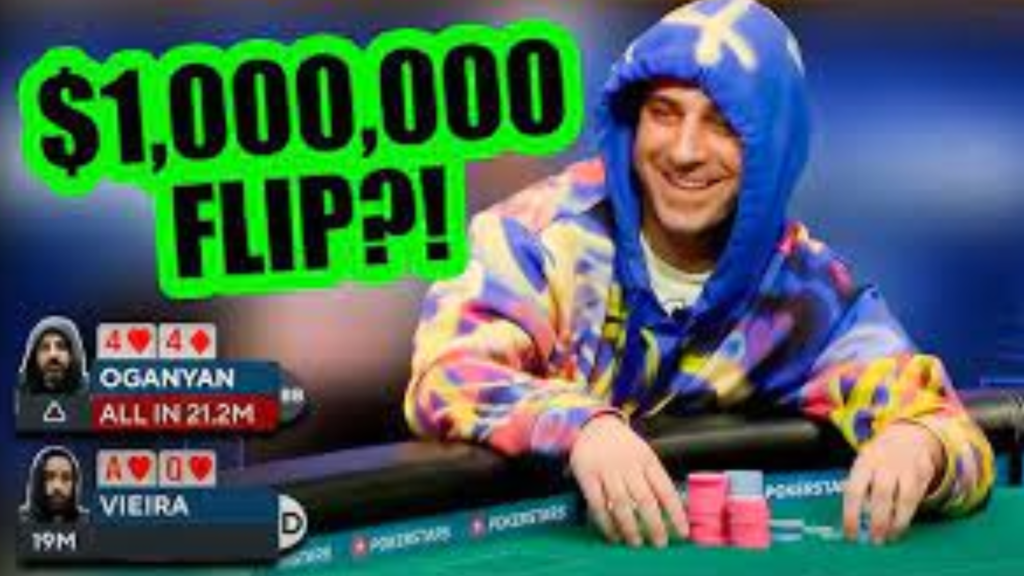 가장 미친 듯한 100만 달러 플립! WSOP 브레이슬릿까지 단 한 장의 카드 차이!