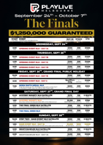 9월 24일 ~ 10월 7일 플레이라이브 멜버른 더 파이널 2025