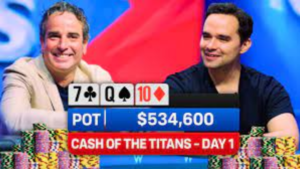 53만 4천 달러 최종 격돌! Cash of the Titans 첫날의 최대 판!