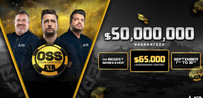 ACR 포커, 총상금 5천만 달러 규모의 OSS XL 온라인 토너먼트 시리즈 공개