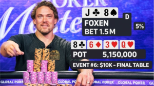 파이널 테이블 컴백! 알렉스 폭슨, 첫 포커 마스터스 타이틀 도전!