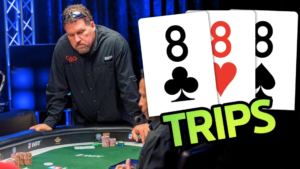 WPT 파이널 테이블에서 플랍 셋으로 7,640,000점 획득