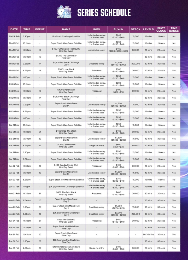 02/13~02/24 더 스타 샷 클락 슈퍼 스택