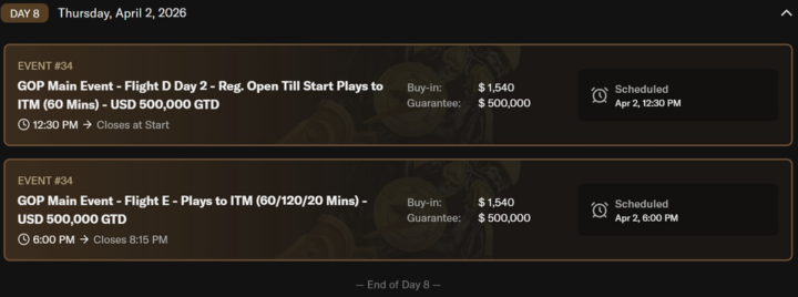 3월 26일 ~ 4월 5일 나가월드 통합 리조트 코일드 패스